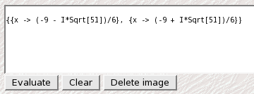 Mathematica results in web browser